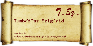 Tumbász Szigfrid névjegykártya